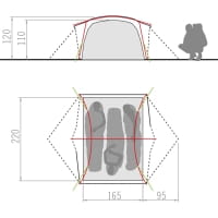 Vorschau: VAUDE Allround Space 3P - Drei-Personen-Zelt agave - Bild 2 Vorschau: VAUDE Allround Space 3P - Drei-Personen-Zelt agave - Bild 2