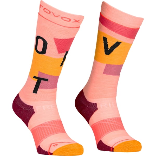 Ortovox Women's Freeride Long Socks Cozy - Socken für Freeriderinnen bloom - Bild 1